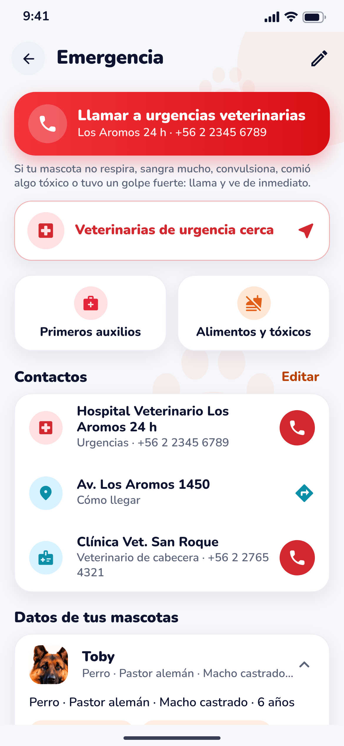 Captura de BamPet: Emergencia